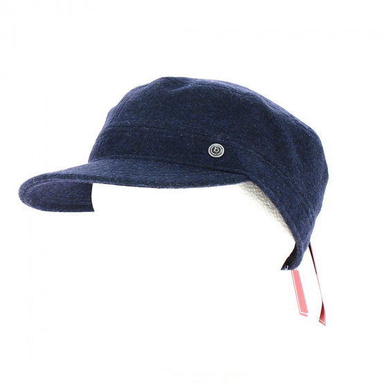 Gore-Tex Army Cap with Ear Flaps Dark Blue - Bugatti