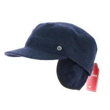 Casquette Army cache-oreilles Gore Tex Bleu foncé - Bugatti Reference : 12026 | Chapellerie Traclet