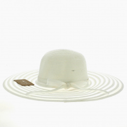 Santia Elegancia White Sun Hat - Traclet