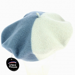 Two-Tone Victorine Wool Beret - Le Béret Français
