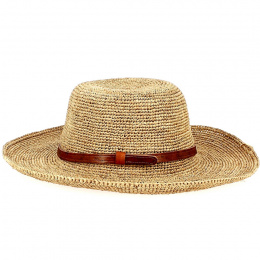 Tulear Natural Raffia Wide-Brimmed Hat - Traclet
