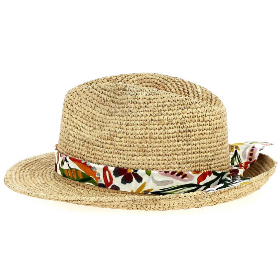 Chapeau Fedora Camarilla Raphia - Traclet