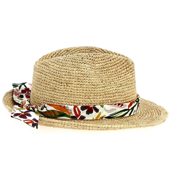Camarilla Raffia Fedora Hat - Traclet