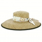 Athena Wide Brim Natural Straw Sunhat - Traclet