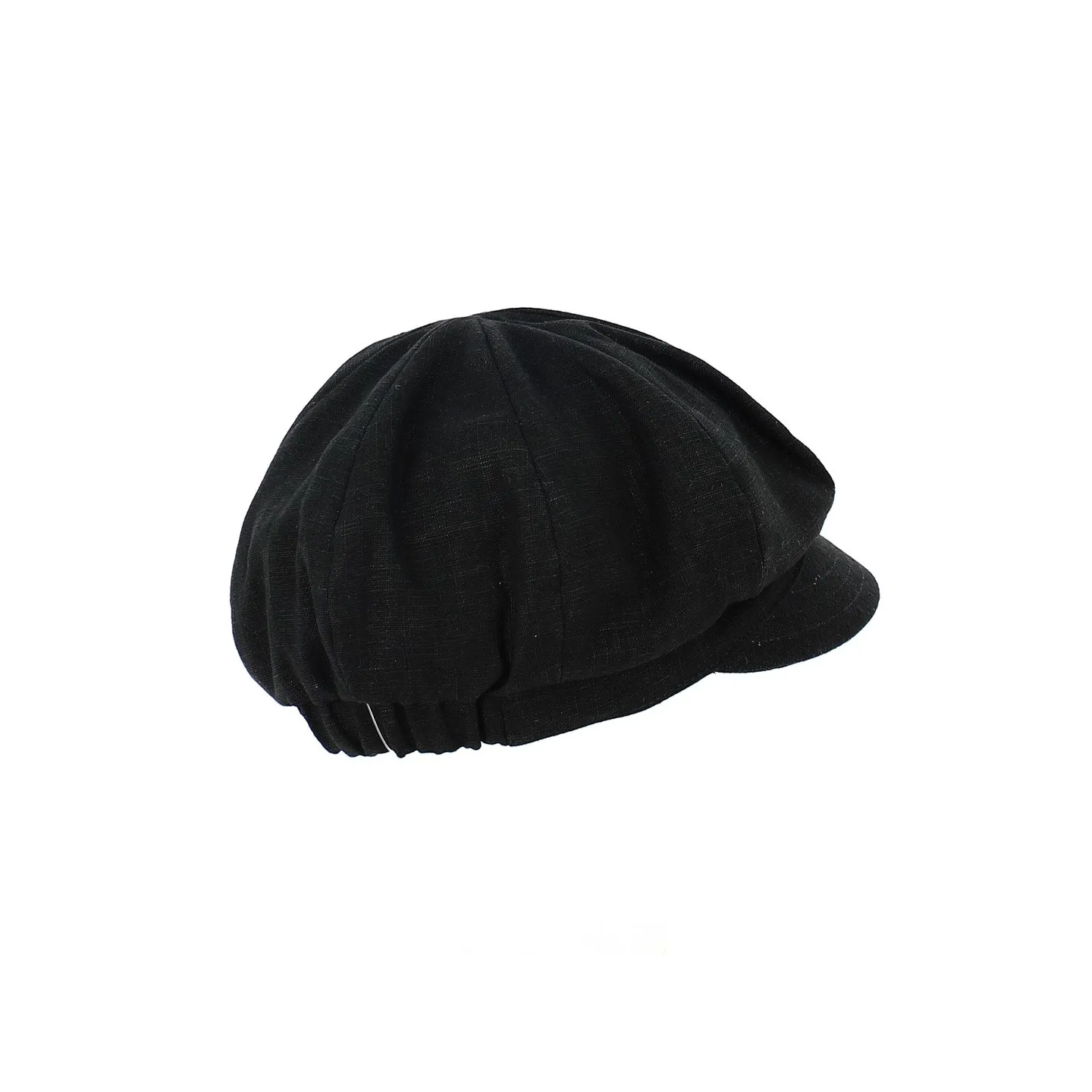 Casquette Gavroche Hors série Lin Noir  - MTM Reference : 12071 | Chapellerie Traclet