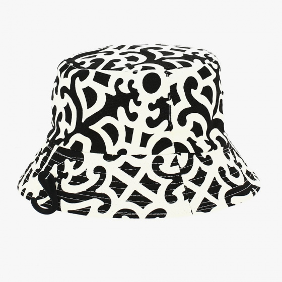Black and White Baroque Bucket Hat - Traclet