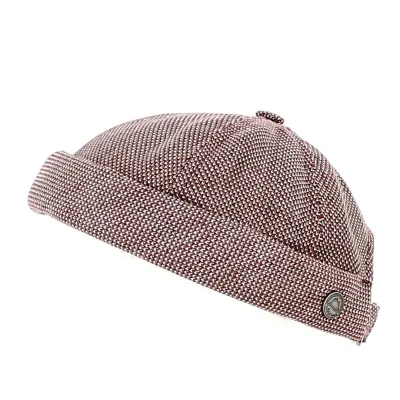 Wool & Linen Docker Beanie in Brick - MTM Reference: 12085 | Chapellerie Traclet