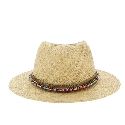Chapeau Fedora Création Fantasia Raphia - Flechet t Reference : 12087 | Chapellerie Traclet
