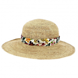 Camarilla Raffia Wide Brim Hat - Traclet