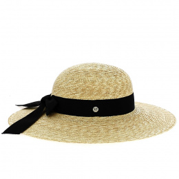 Sandy Natural Straw Wide-Brimmed Hat - Fléchet