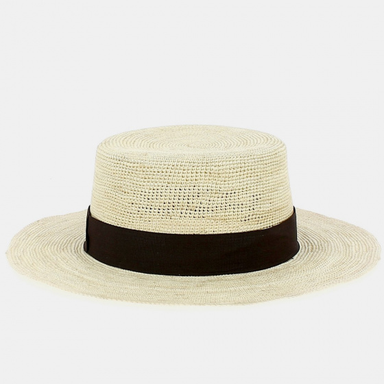 Macas Crochet Panama Boater Hat - Traclet