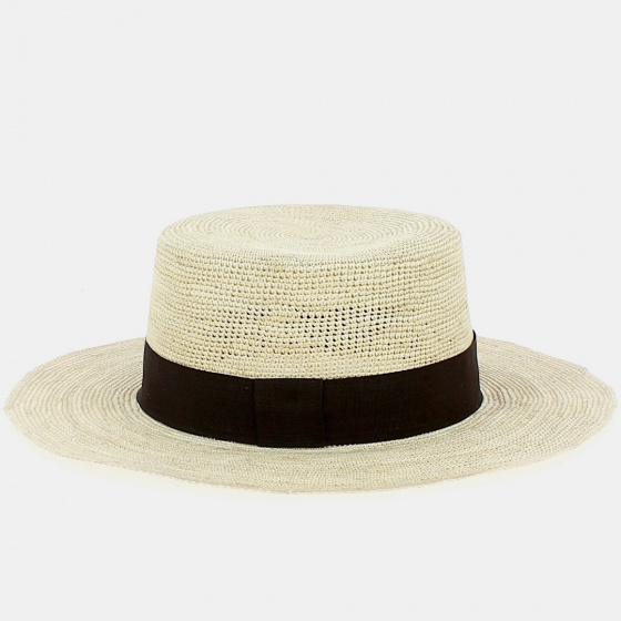 Macas Crochet Panama Boater Hat - Traclet