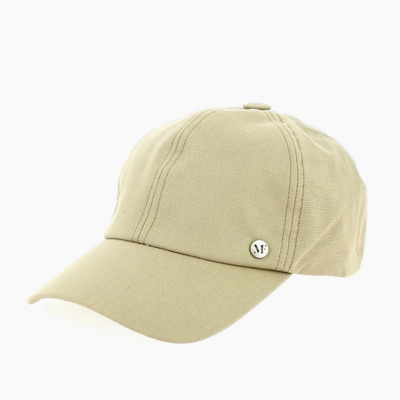 Monochrome Beige Baseball Cap - Fléchet