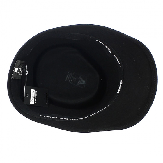 Northern Beaver Fur Felt Cap Black - No Hats