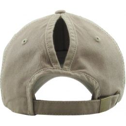 Classic Cap Ponytail Beige- Traclet