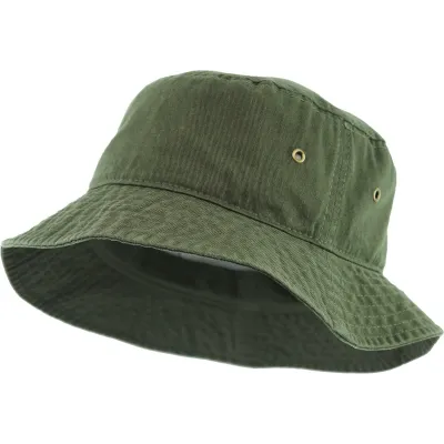 Khaki cotton bucket hat - Bucket Reference: 5093 | Traclet Hat Shop