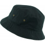 Black Cotton Bucket Hat
