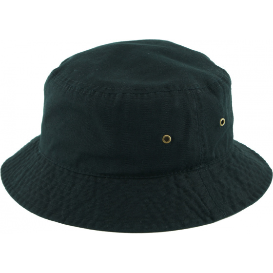 Black Cotton Bucket Hat