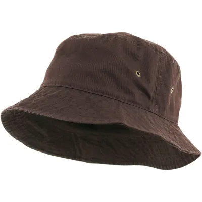Brown cotton bucket hat - Bucket Reference: 5098 | Traclet Hat Shop