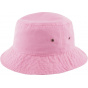 Pink cotton bucket hat