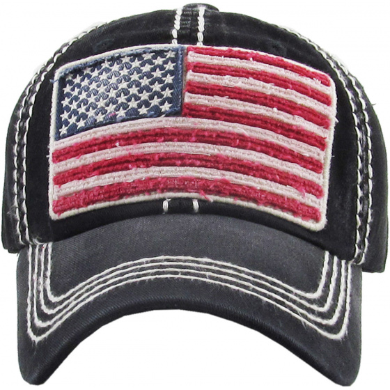 Casquette Strapback Pygargue Coton noir - Kbthos Casquette Strapback Pygargue Coton noir - Kbthos