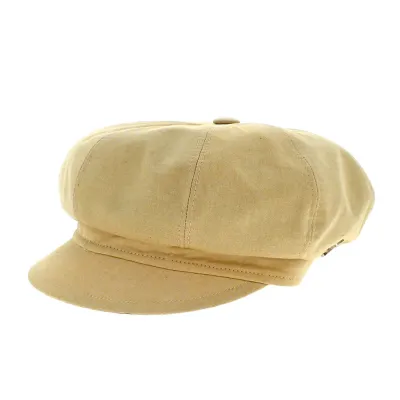 Pascaline Newsboy Cap Cotton Beige - Fléchet Reference: 12111 | Traclet Hat Shop
