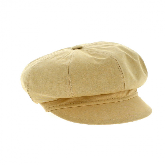 Casquette Gavroche Pascaline Coton Beige - Fléchet Casquette Gavroche Pascaline Coton Beige - Fléchet
