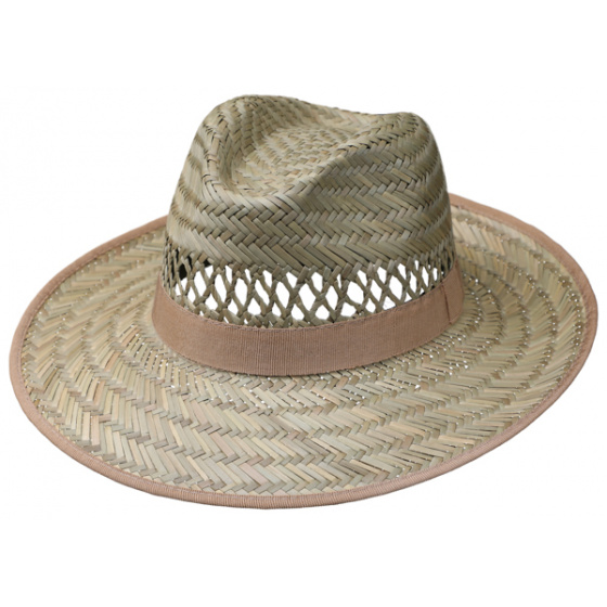 Chapeau Fedora Paille Beige - Presley Chapeau Fedora Paille Beige - Presley
