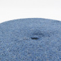 Summer Beret Horizon Blue Cotton Silk & Linen - Le Béret Français