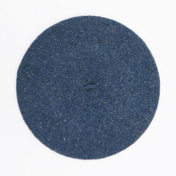 Blue Jean Cotton, Silk & Linen Summer Beret - Le Béret Français