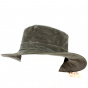 Brown Waxed Cotton Finistere Boater - Fléchet