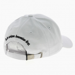 White Cotton Baseball Cap - Jack Magnan