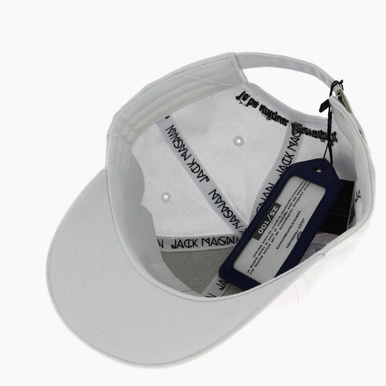 Casquette Baseball White Cotton - Jack Magnan