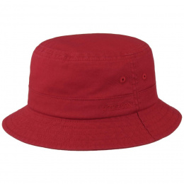 Red Cotton Twill Bucket Hat - Stetson