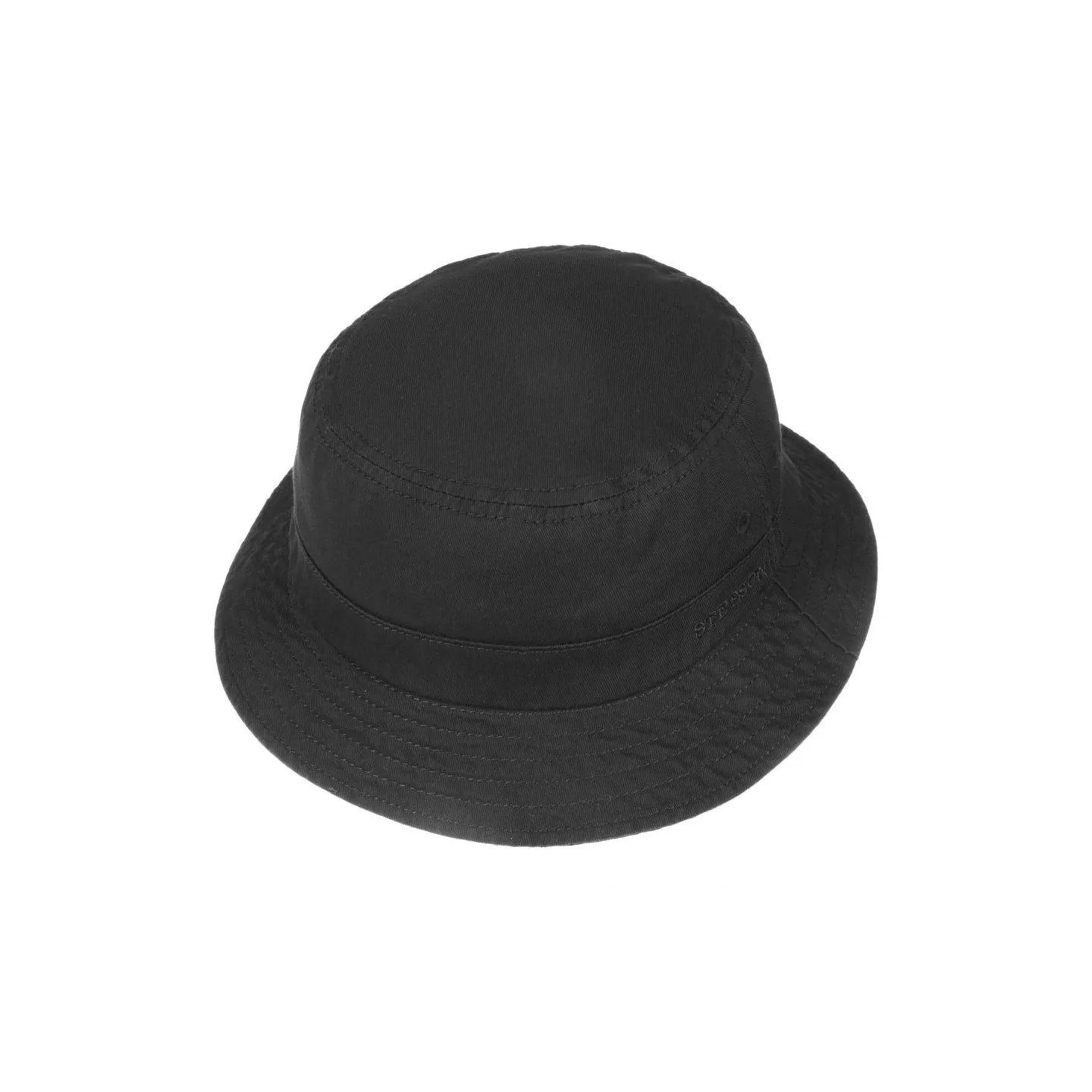 Bob Coton Twill Coton Noir - Stetson Reference : 12123 | Chapellerie Traclet