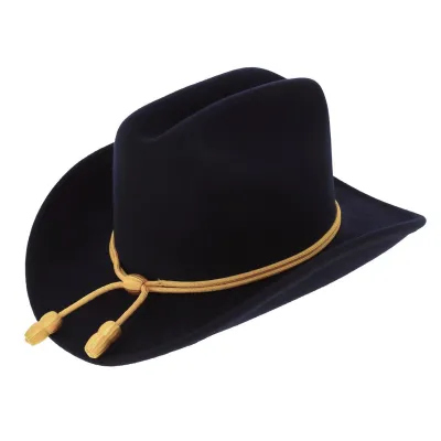 Black Union Officer Wool Felt Hat - Wegener Reference: 11914 | Traclet Hatmakers