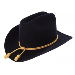 Union Officer Hat Black Wool Felt - Traclet