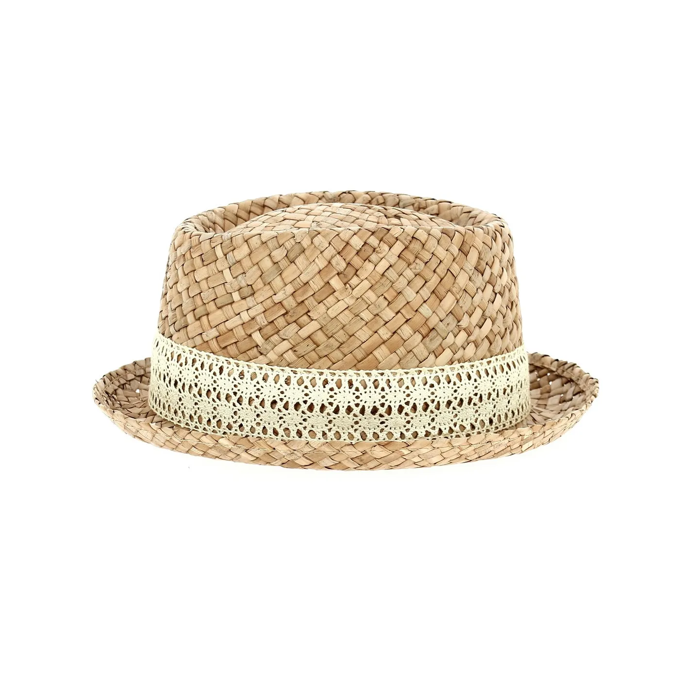 Chapeau Porkpie Moha Paille Naturelle - Traclet Reference : 12164 | Chapellerie Traclet