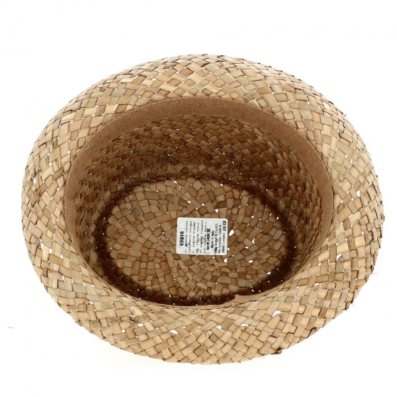 Chapeau Porkpie Moha Paille Naturelle - Traclet Chapeau Porkpie Moha Paille Naturelle - Traclet