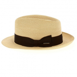 Chapeau Fedora Robbins Panama Marron - Stetson