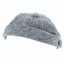 Bonnet Docker Cooper Lin Bleu Océan - MTM Reference : 12200 | Chapellerie Traclet