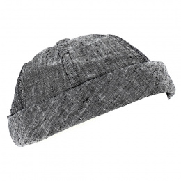 Docker Cooper Linen Hat Black Night - MTM