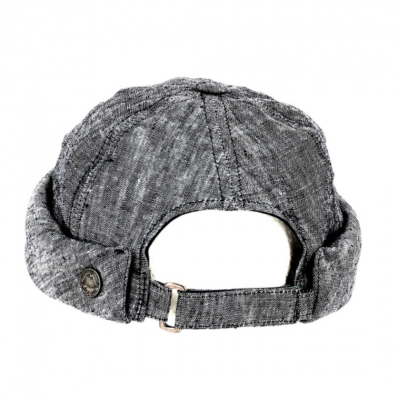 Docker Beanie Cooper Night Black Linen - MTM