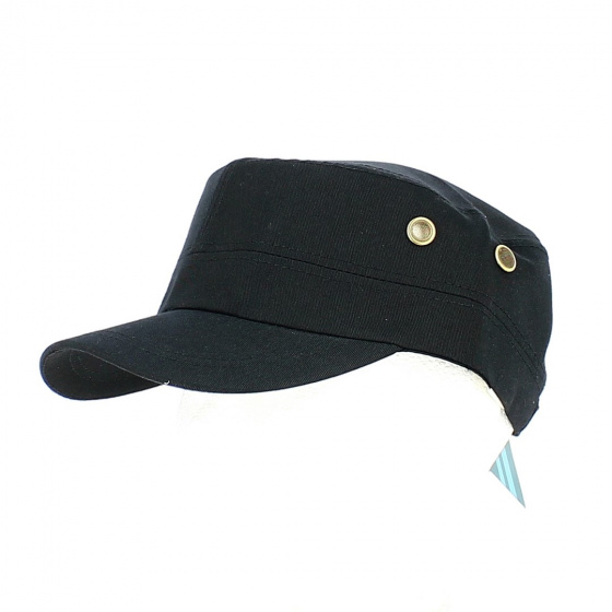 Black Conrad Military Cap - Traclet
