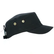Black Conrad Military Cap - Traclet Reference: 12212 | Traclet Millinery