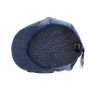 Alfredo Recycled Denim Patchwork Newsboy Cap - Traclet