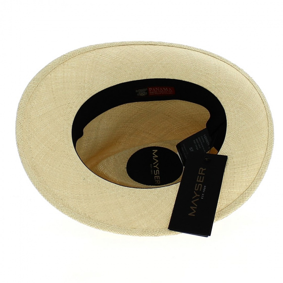 Colmar Beige Panama Fedora Hat - Mayser