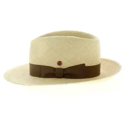 Chapeau Fedora Panama Colmar Beige - Mayser Reference : 12220 | Chapellerie Traclet