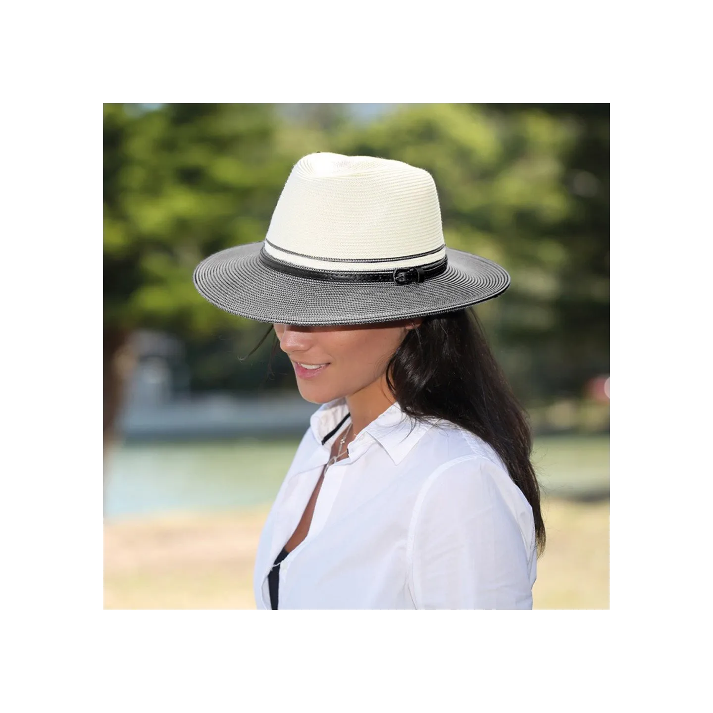 Chapeau Bella Ivoire Marine- Emthunzini Hats