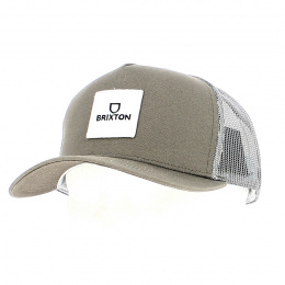 Alpha Block Brown Snapback Cap - Brixton